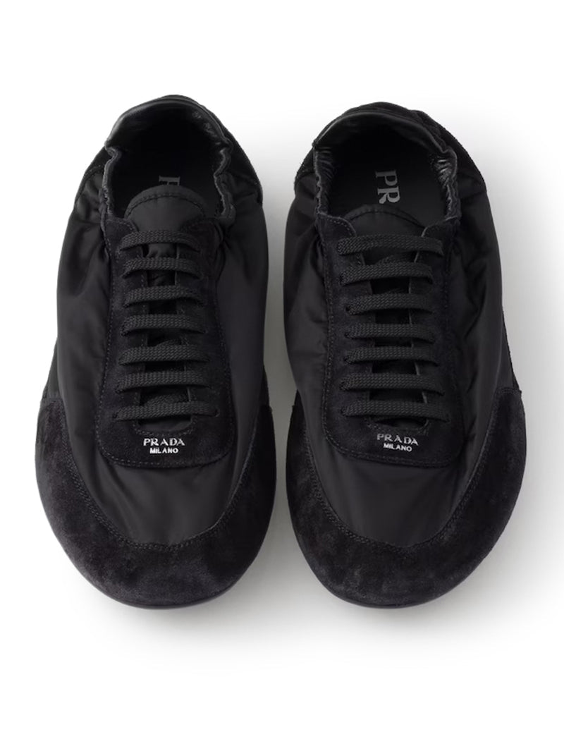 Prada Men Collapse Sneakers In Re-Nylon And Suede PRADA