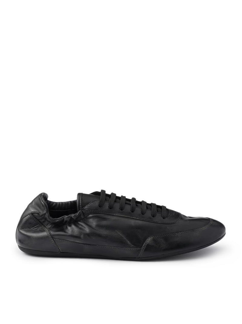 Prada Men Collapse Leather Sneakers PRADA