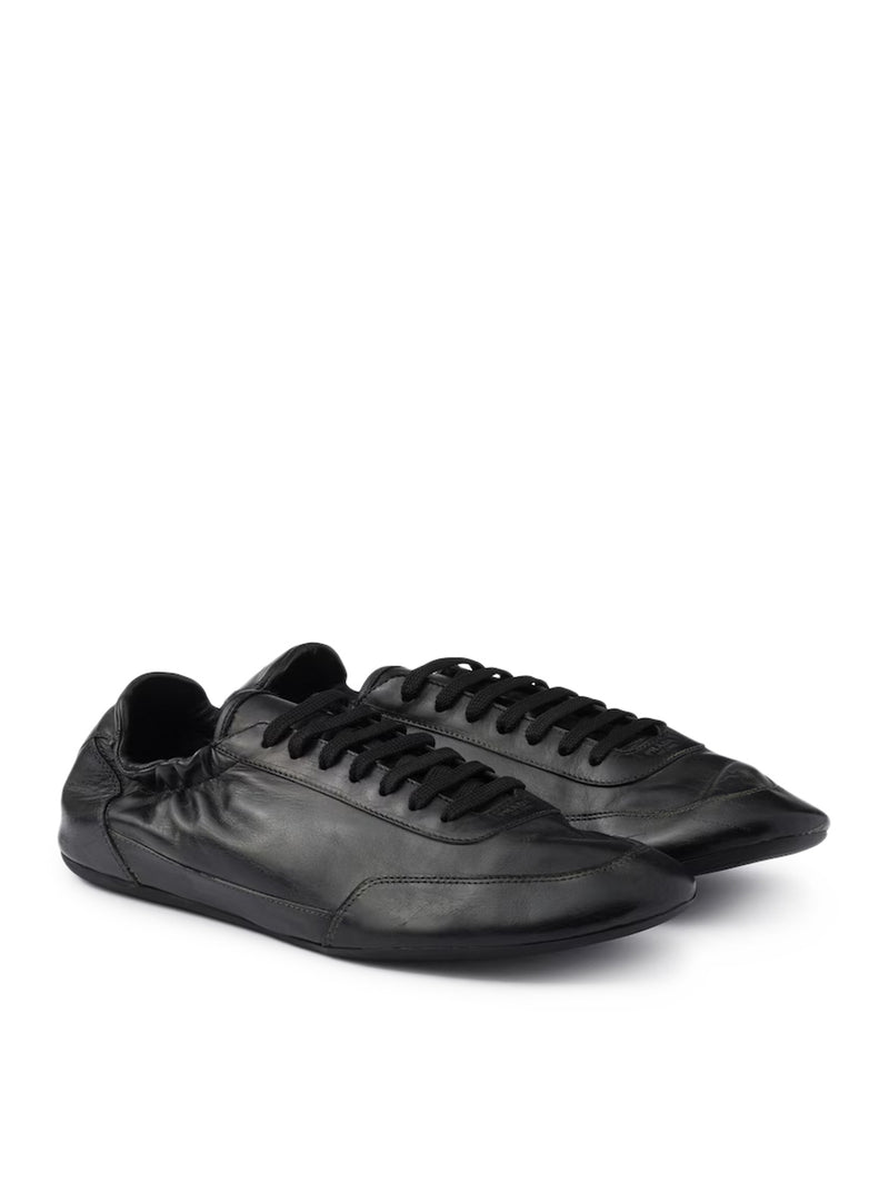 Prada Men Collapse Leather Sneakers PRADA