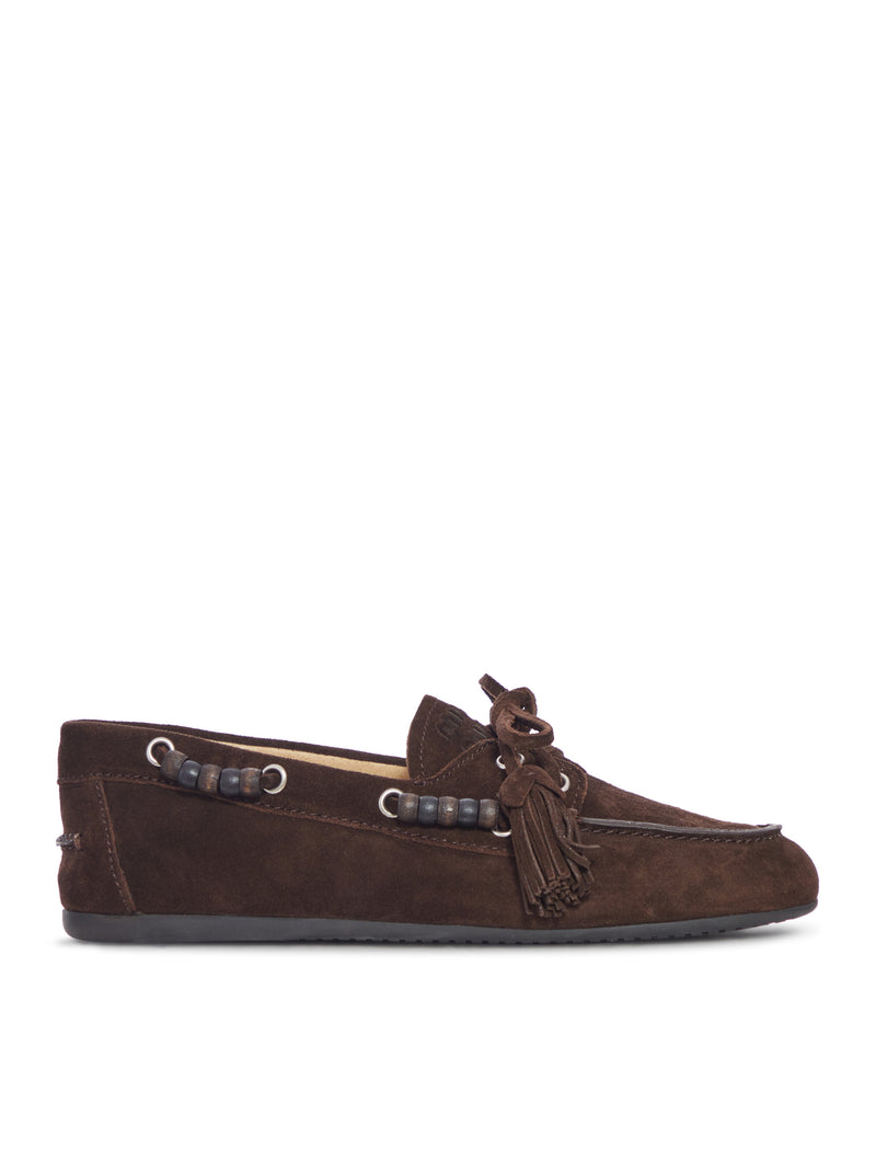 Miu Miu Women Suede Loafers MIU MIU