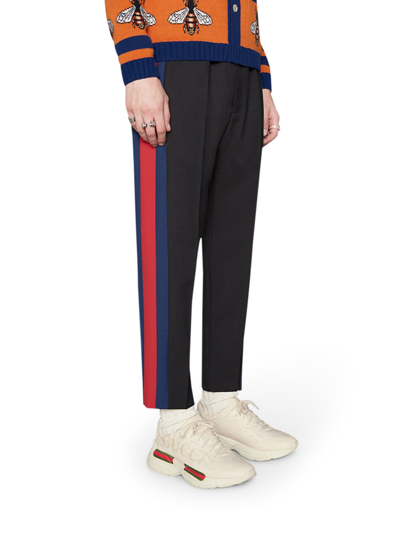 Gucci Men Men`S Rhyton Leather With Gucci Logo GUCCI