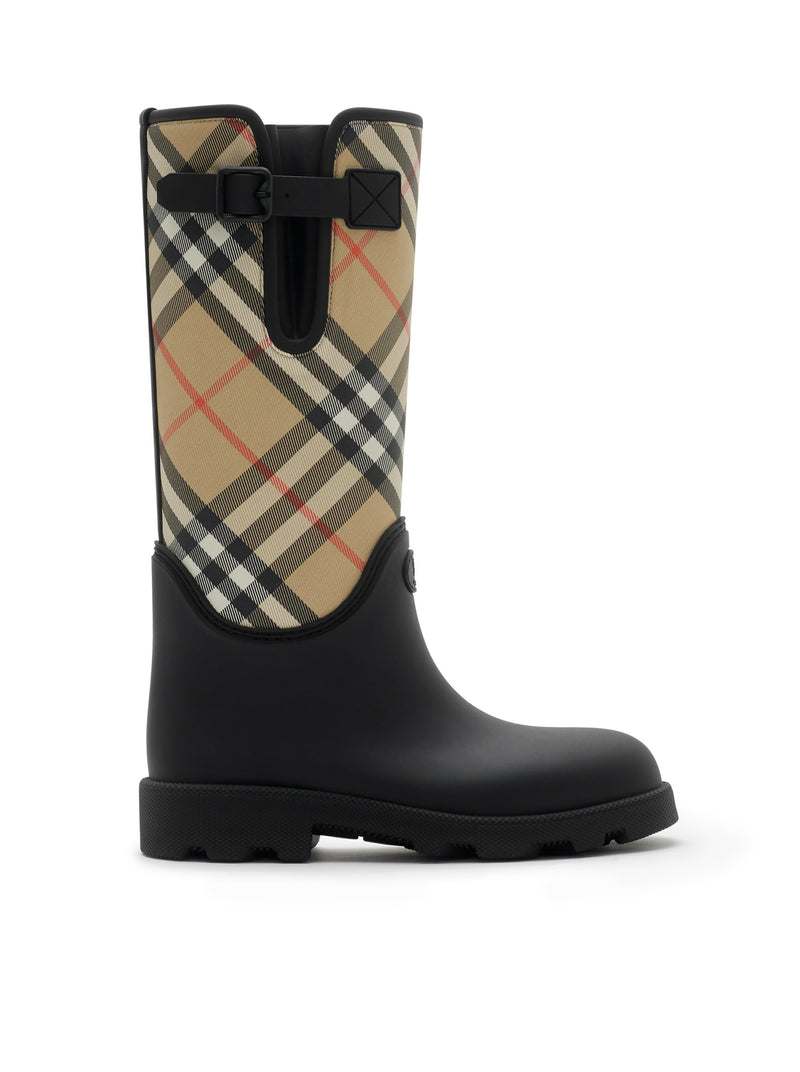Burberry Women Marsh Stamp High Rubber Boots BURBERRY
