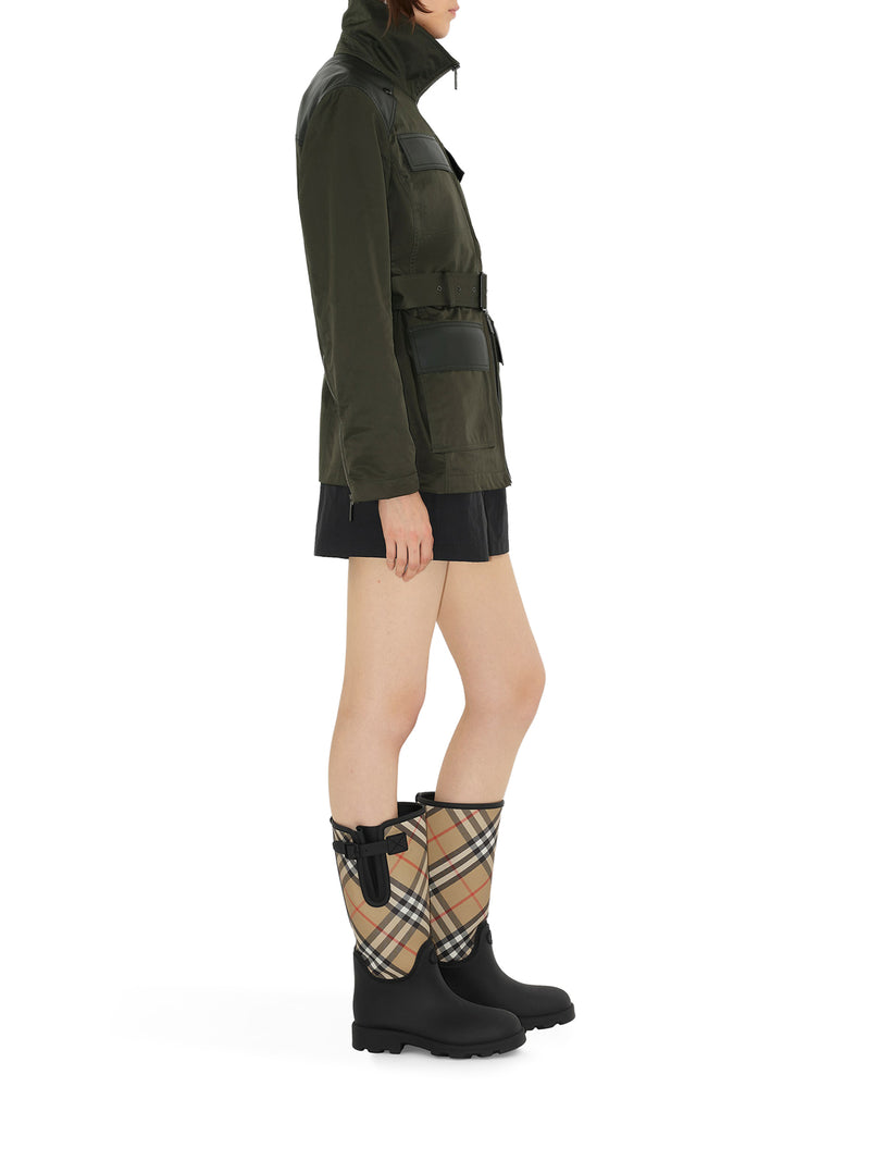 Burberry Women Marsh Stamp High Rubber Boots BURBERRY