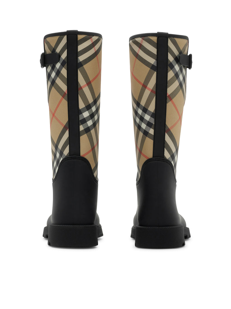 Burberry Women Marsh Stamp High Rubber Boots BURBERRY