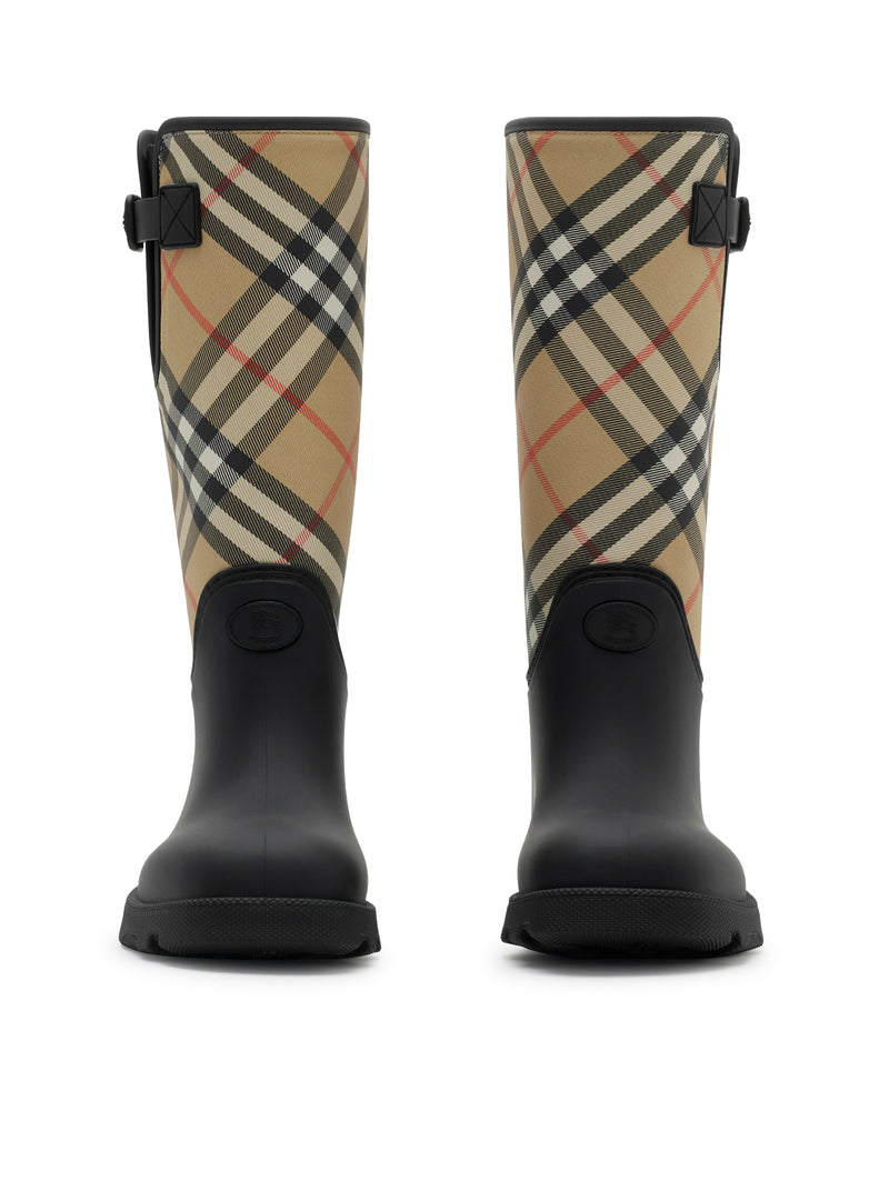 Burberry Women Marsh Stamp High Rubber Boots BURBERRY
