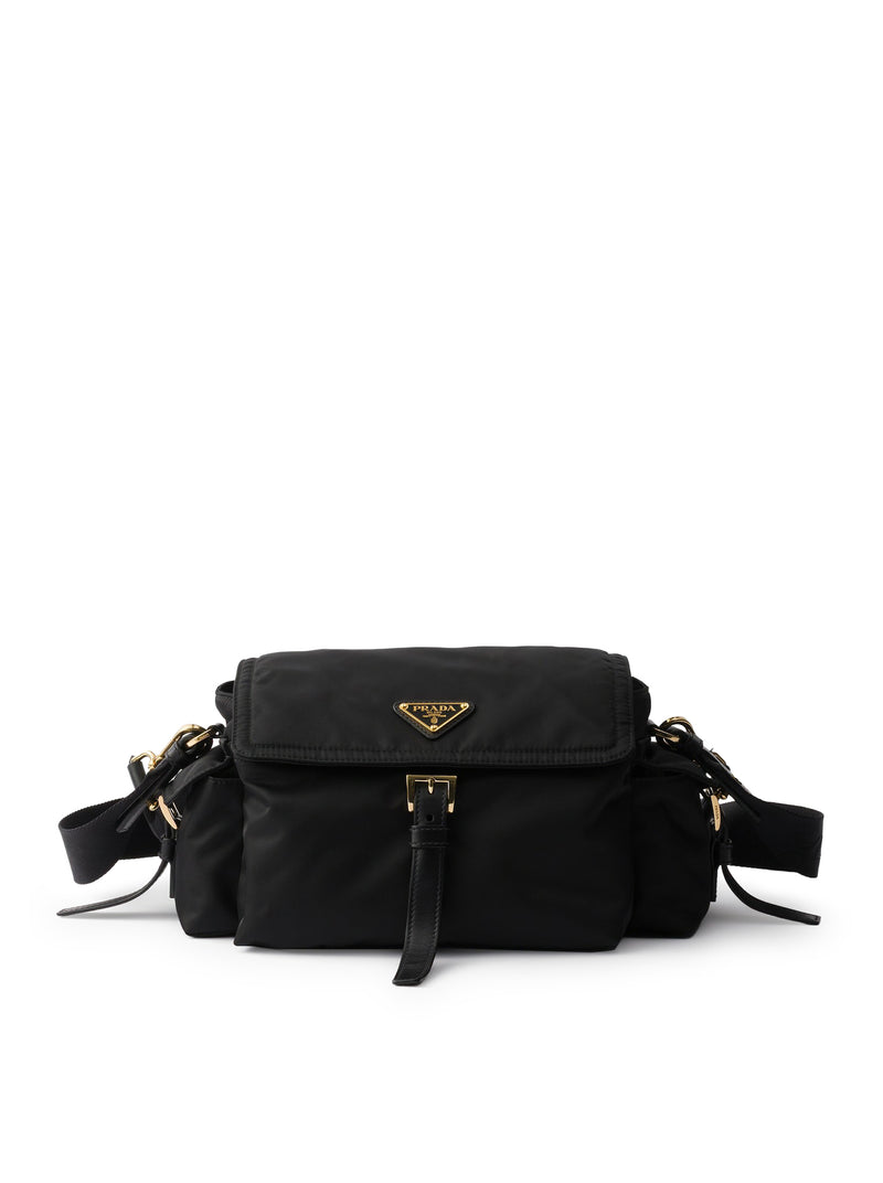 Prada Women Explore Medium Re-Nylon Bag With Flap PRADA