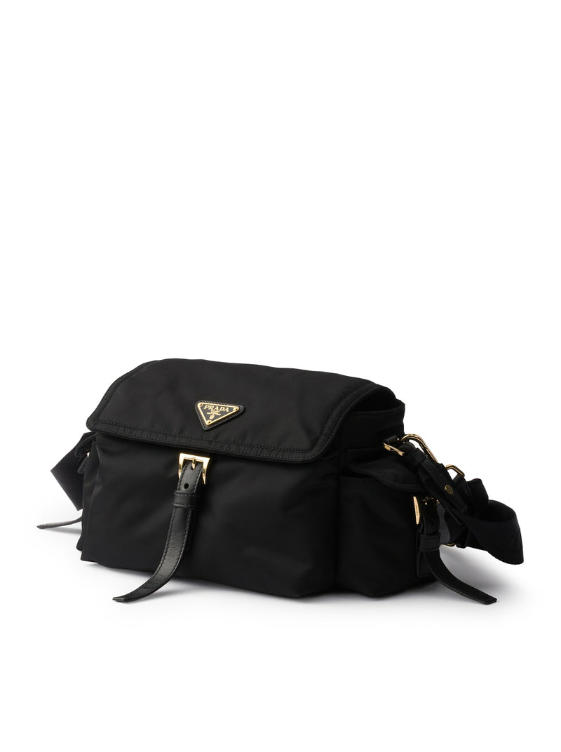 Prada Women Explore Medium Re-Nylon Bag With Flap PRADA