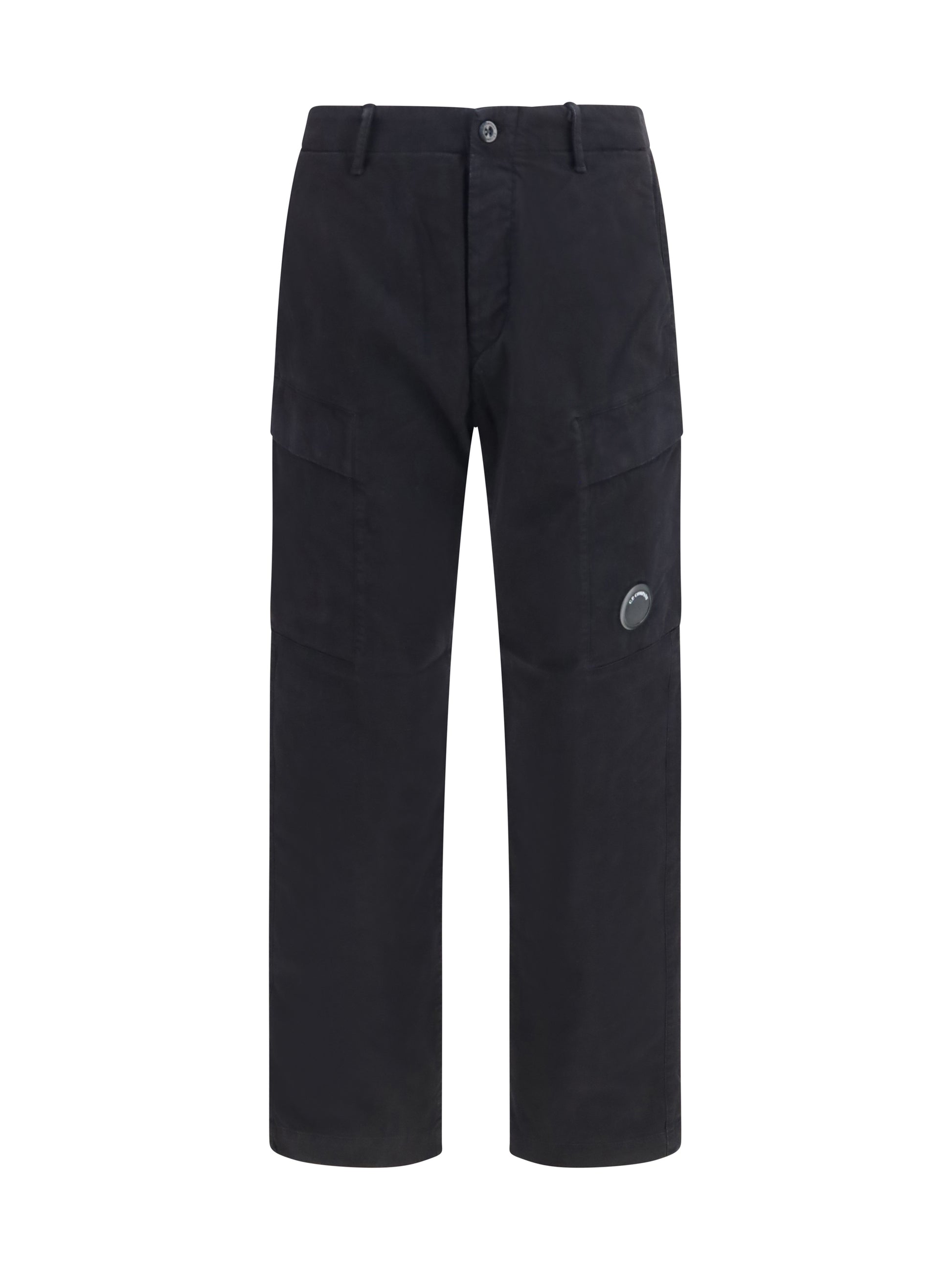 C.P. Company Men Stretch Cotton Satin Cargo Pants C.P. COMPANY