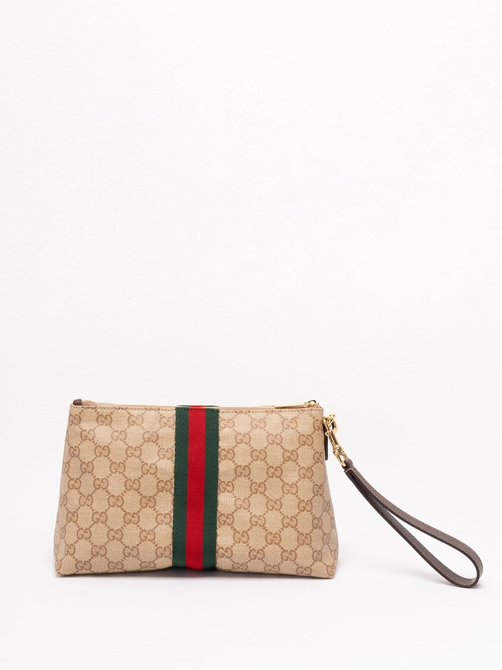 Gucci Men `Gg Coated Web` Pouch GUCCI