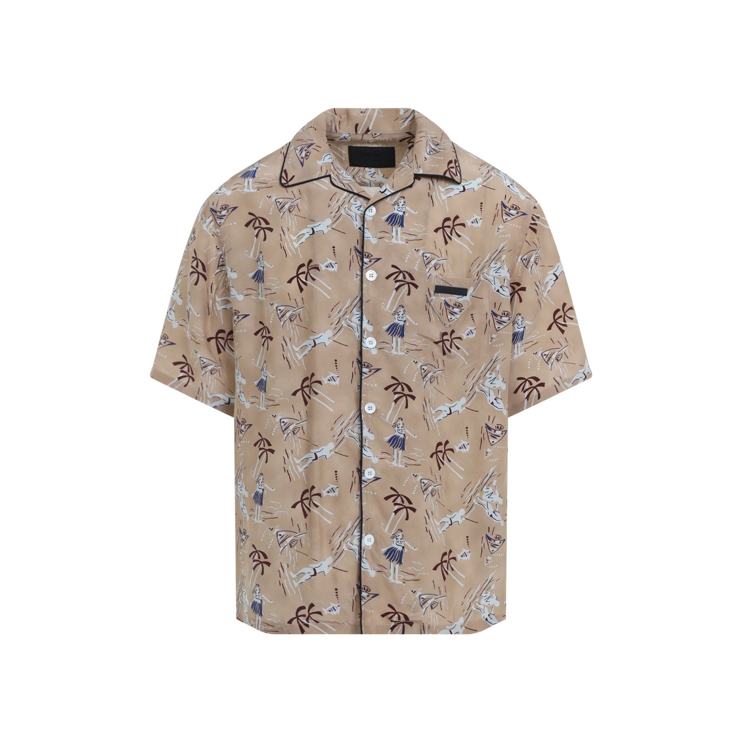 Prada Viscose And Silk Shirt Men PRADA