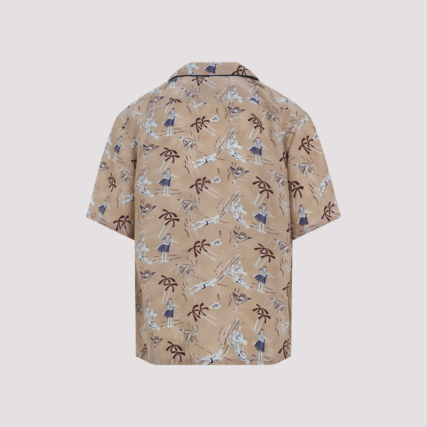 Prada Viscose And Silk Shirt Men PRADA