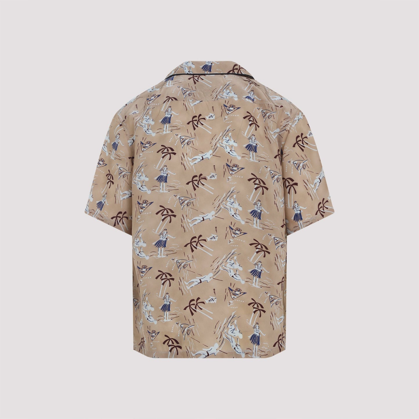 Prada Viscose And Silk Shirt Men PRADA