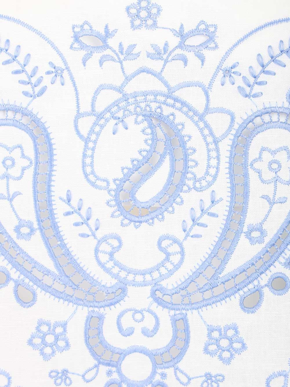 Self-Portrait Women Linen And Cotton Top With Embroidery SELF-PORTRAIT