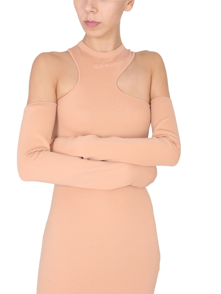 Off-White Women Asymmetric Mini Dress OFF-WHITE