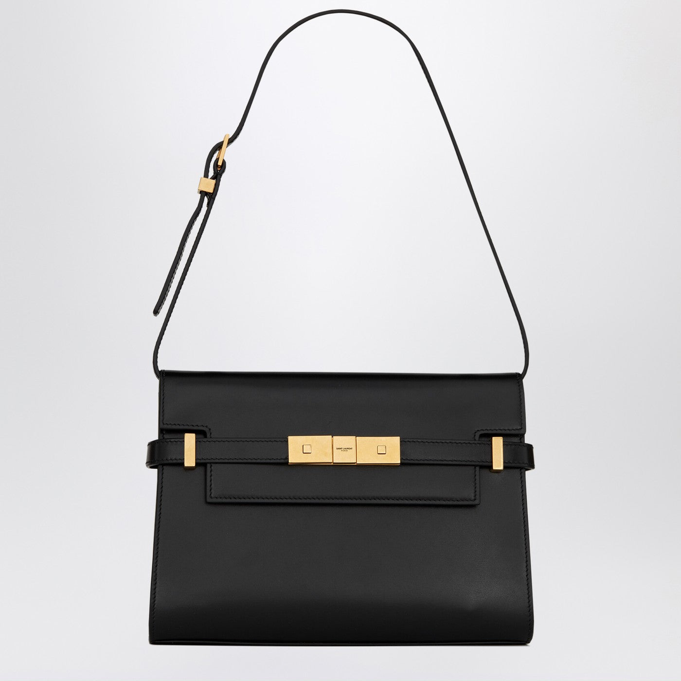 Saint Laurent Manhattan Small Bag In Black Leather Women SAINT LAURENT