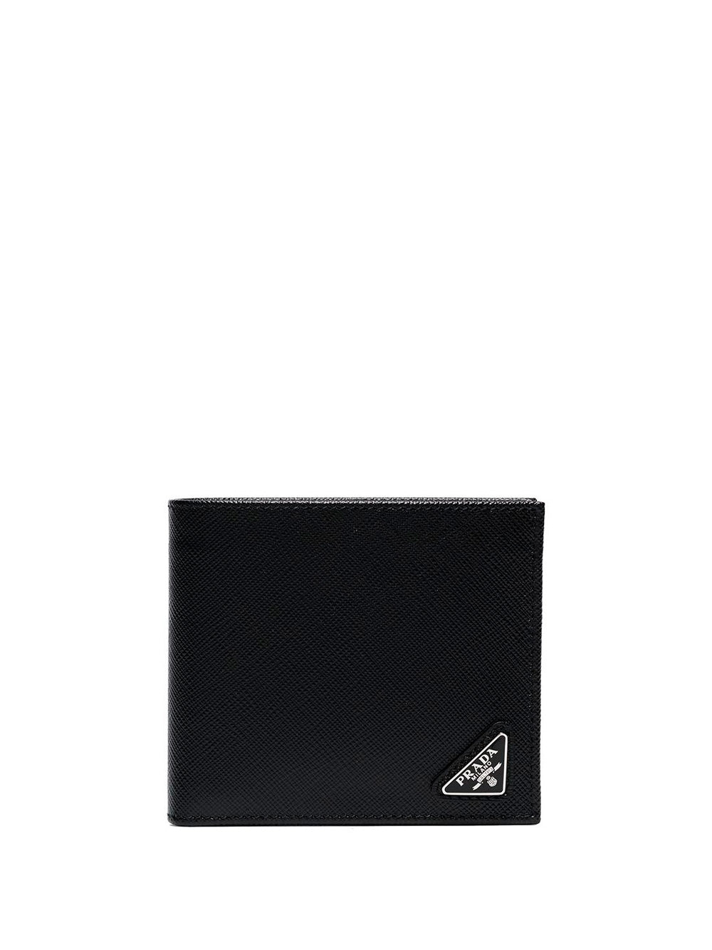 Prada Men Portafoglio Bi-Fold Con Portamonete In Pelle Saffiano PRADA