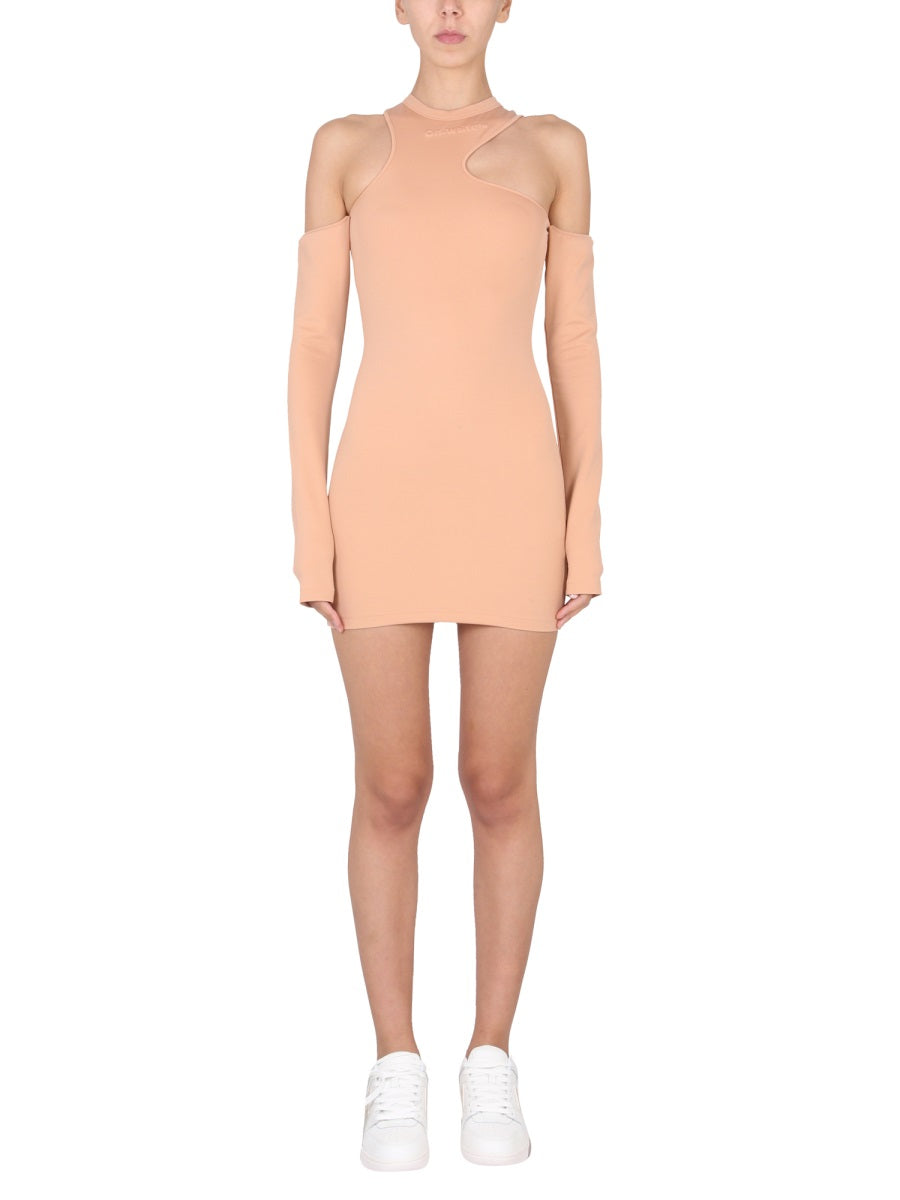 Off-White Women Asymmetric Mini Dress OFF-WHITE