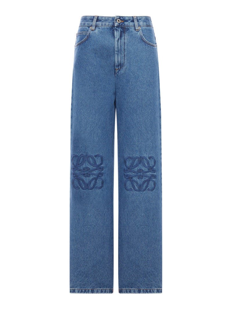 Loewe Women Anagram Baggy Jeans LOEWE