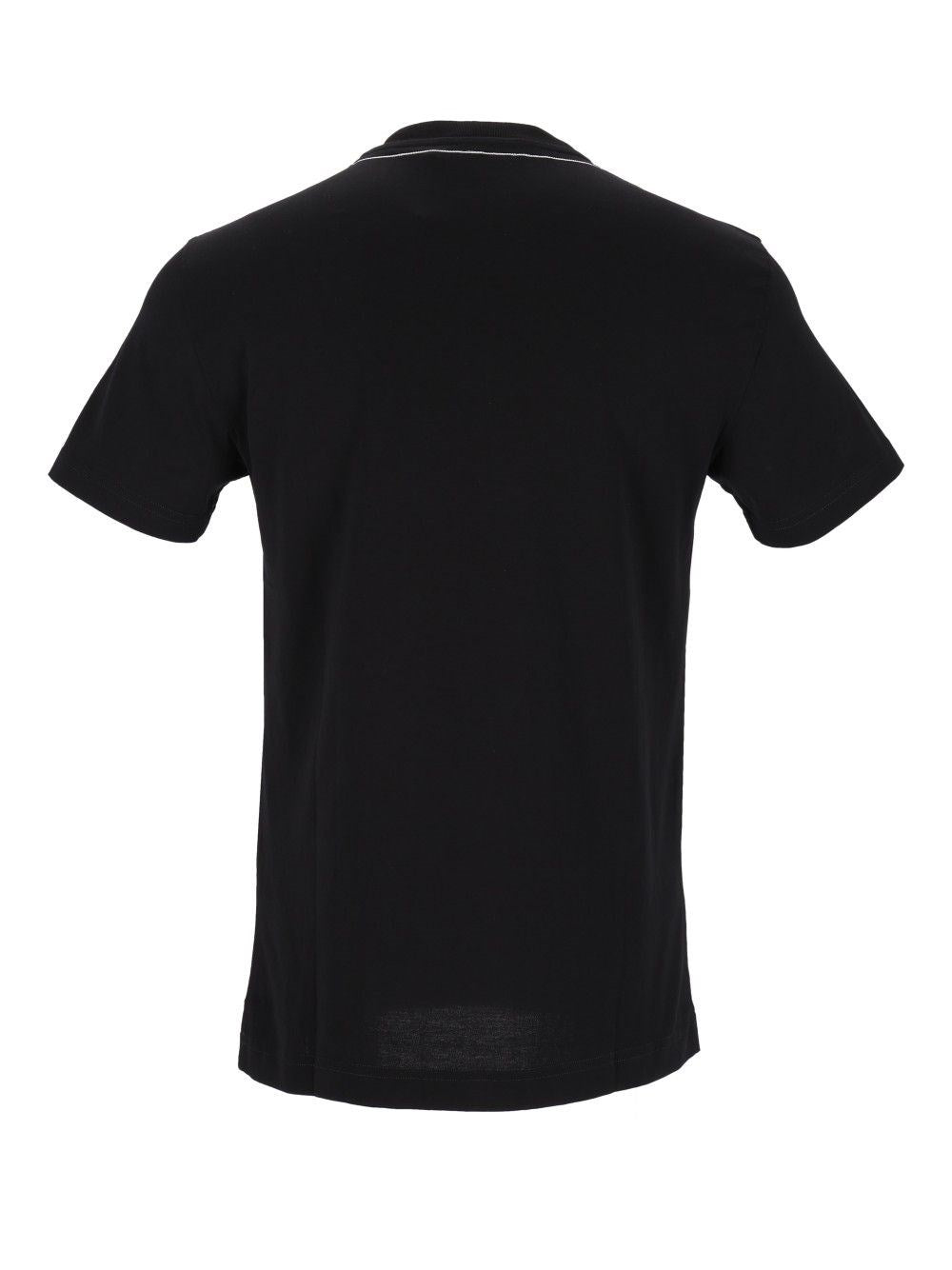 Dolce & Gabbana Men Cotton T-Shirt With Embroidery DOLCE & GABBANA