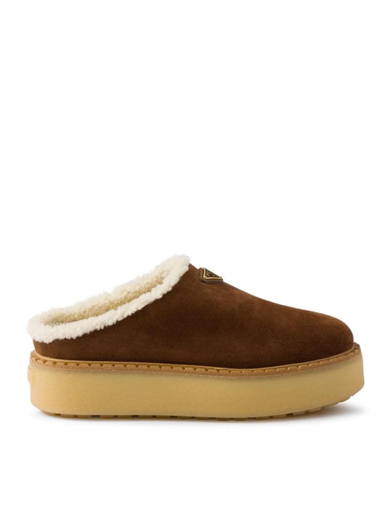 Prada Women Suede Mules PRADA
