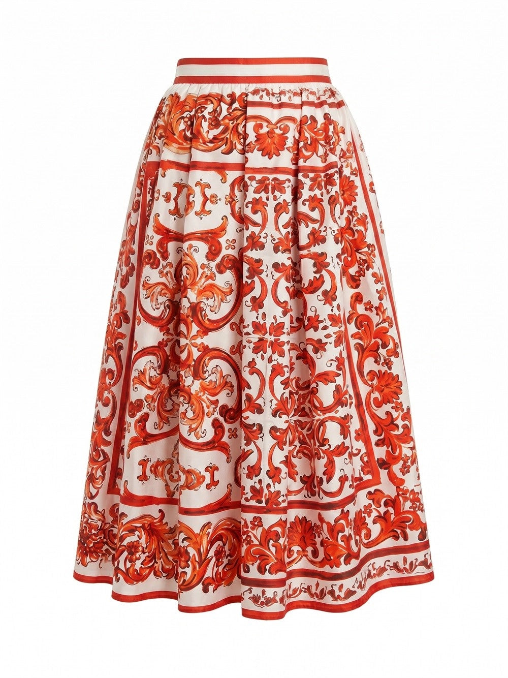 Dolce & Gabbana Women Maiolica-Print Skirt DOLCE & GABBANA