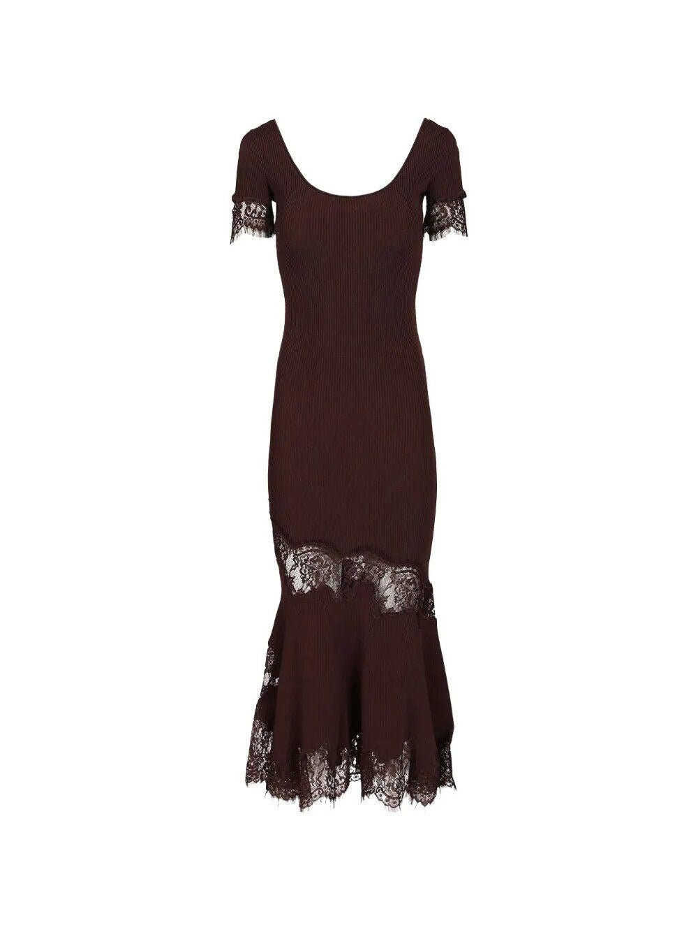 Self-Portrait Women Ribbed Midi Dress SELF-PORTRAIT