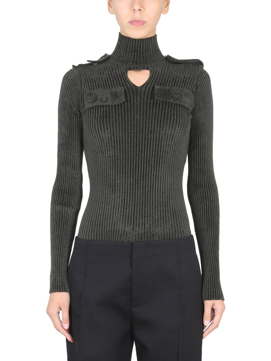 Bottega Veneta Women Maglia Military BOTTEGA VENETA