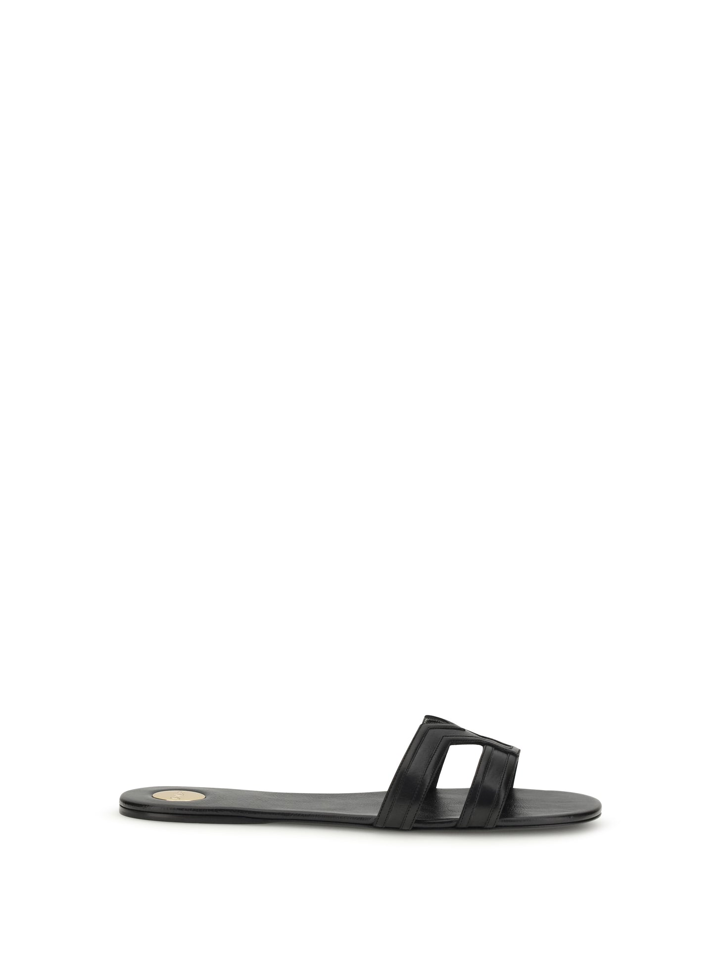 Saint Laurent Women Smooth Leather Mabrouka Sandals SAINT LAURENT