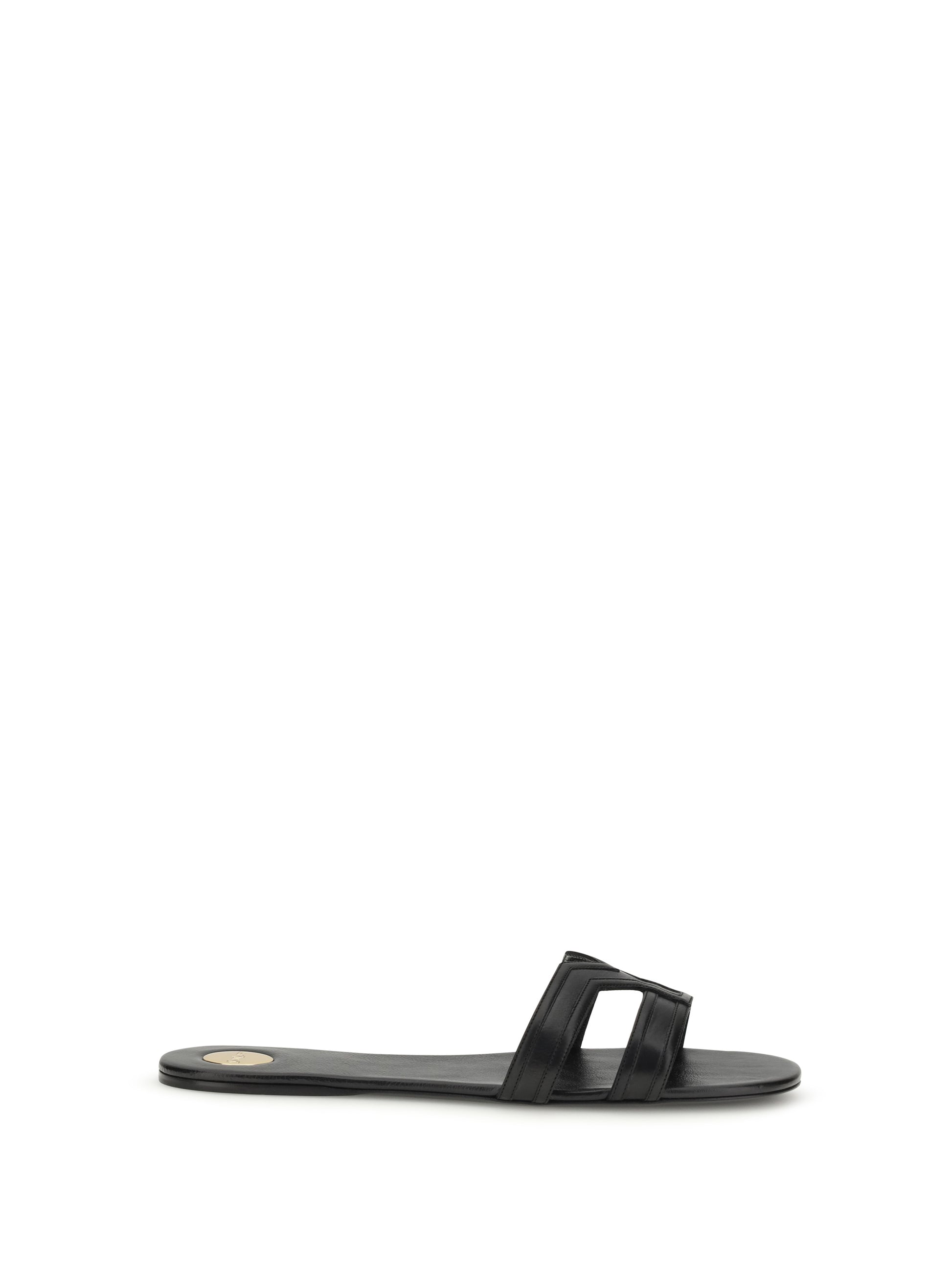Saint Laurent Women Smooth Leather Mabrouka Sandals SAINT LAURENT