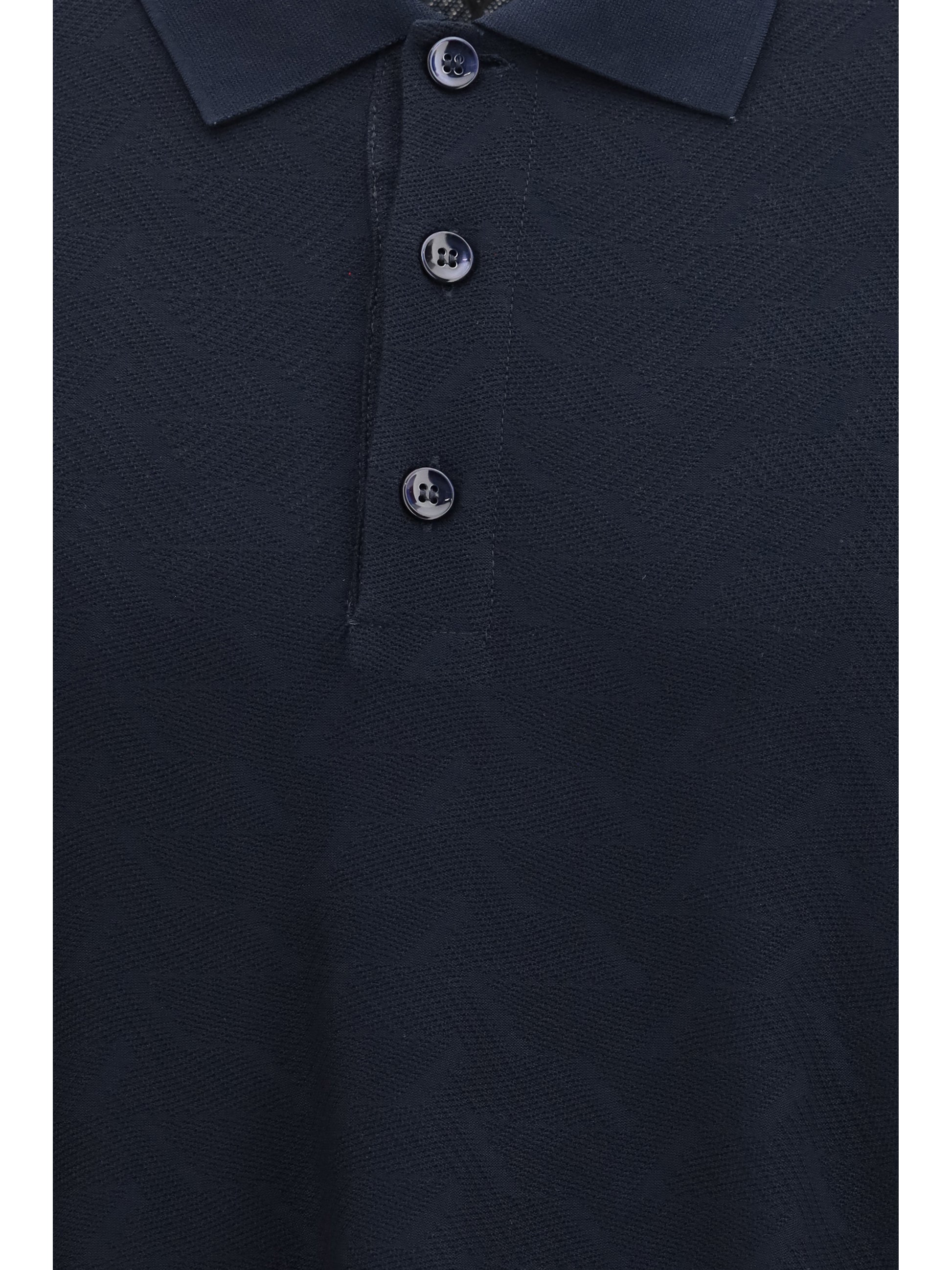 Giorgio Armani Men Viscose And Polyester Polo Shirt GIORGIO ARMANI