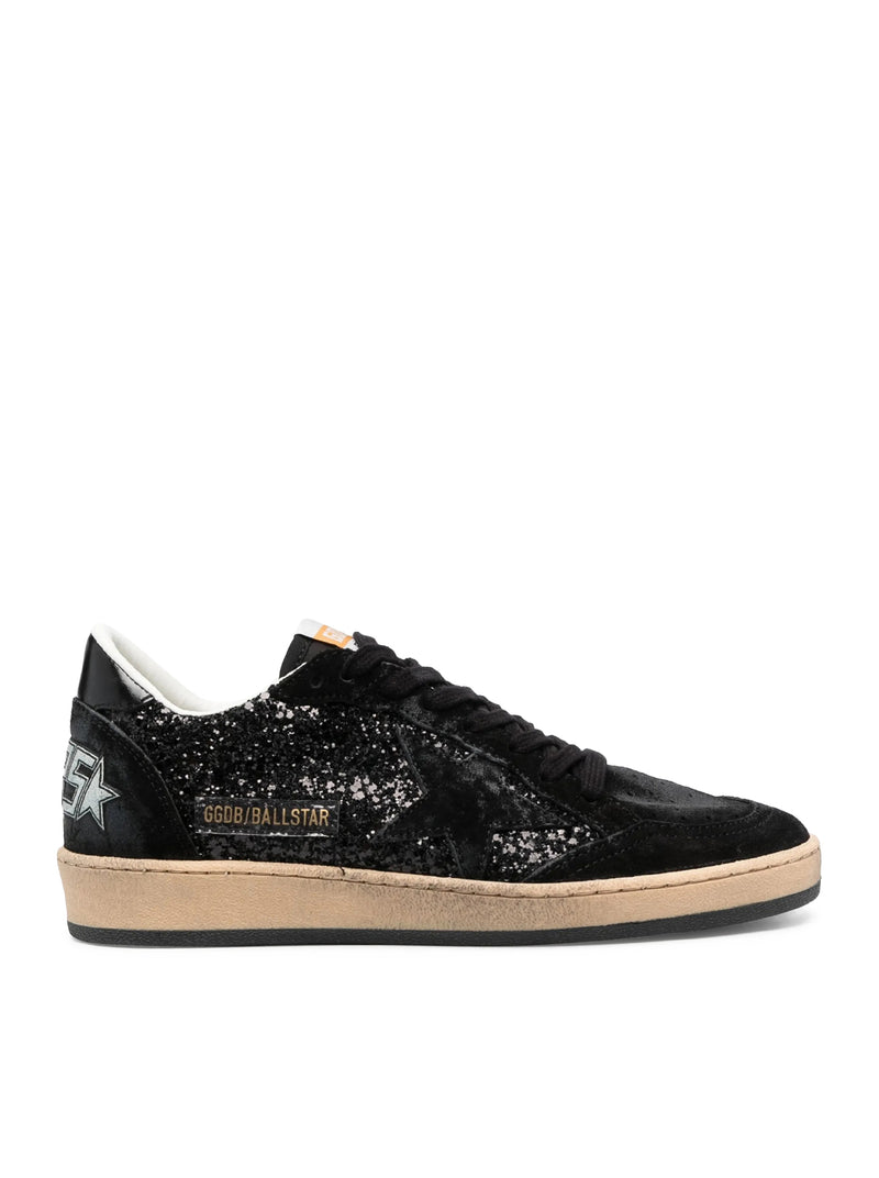 Golden Goose Deluxe Brand Women Sneakers Ball-Star In Suede E Glitter GOLDEN GOOSE
