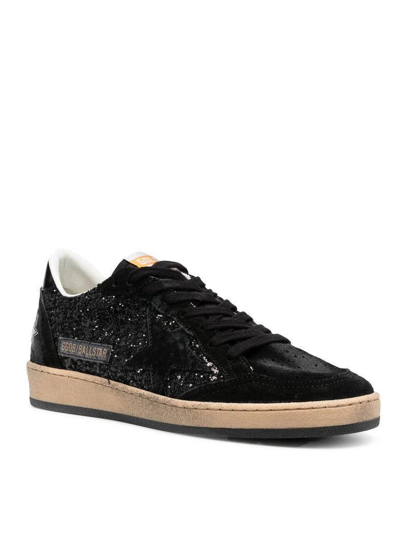 Golden Goose Deluxe Brand Women Sneakers Ball-Star In Suede E Glitter GOLDEN GOOSE