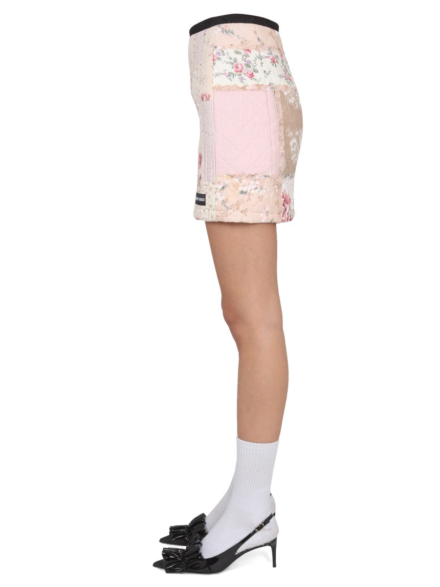 Marine Serre Women Mini Boutis Skirt MARINE SERRE