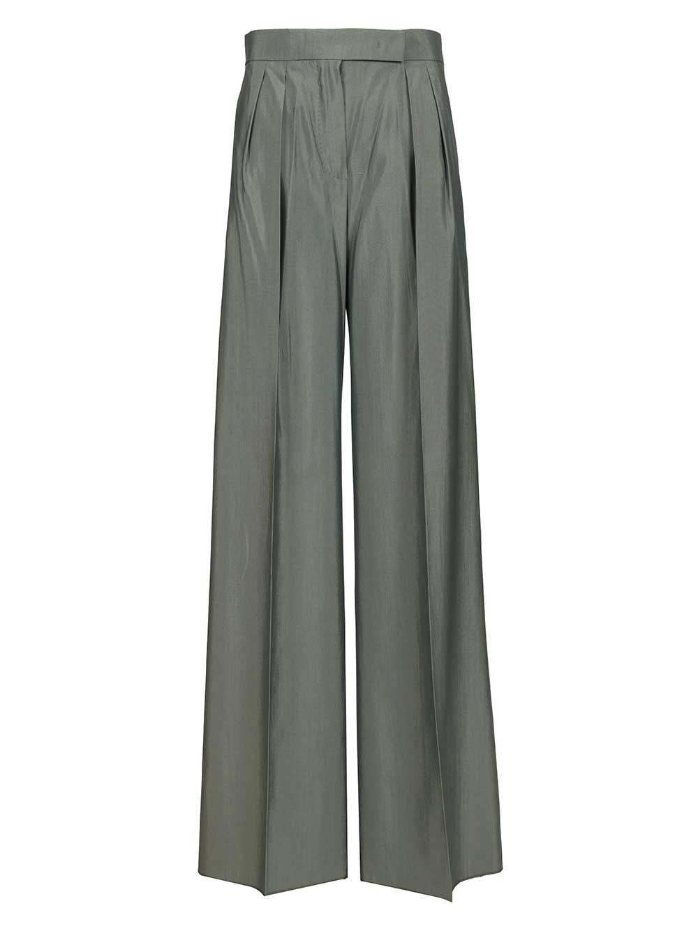 Max Mara Women Wide-Leg Trousers In Wool And Silk MAX MARA