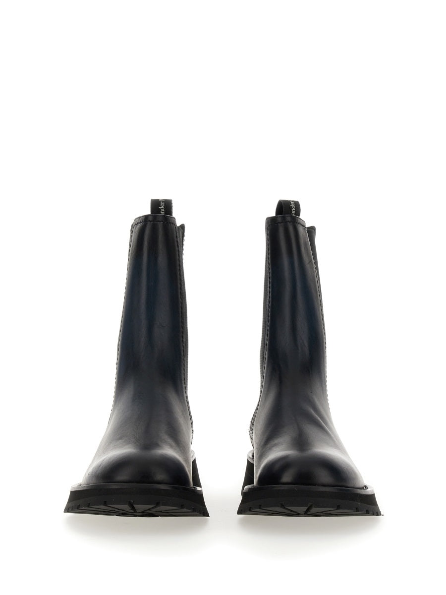 Alexander Mcqueen Men Leather Boot ALEXANDER MCQUEEN