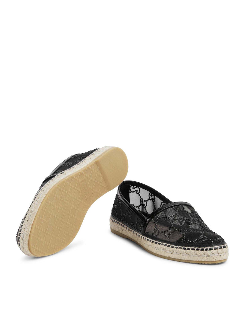 Gucci Women Espadrilles With Gg Crystals GUCCI