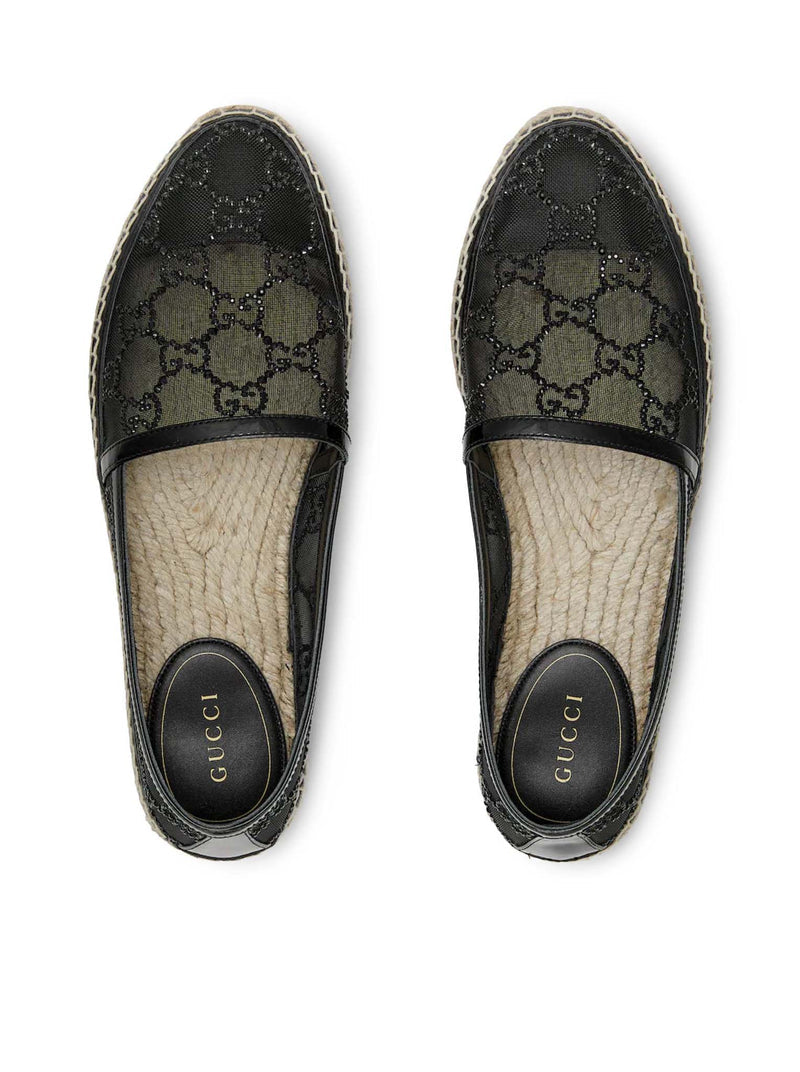 Gucci Women Espadrilles With Gg Crystals GUCCI