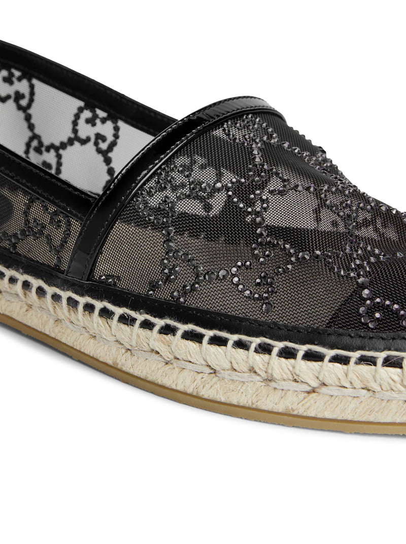 Gucci Women Espadrilles With Gg Crystals GUCCI