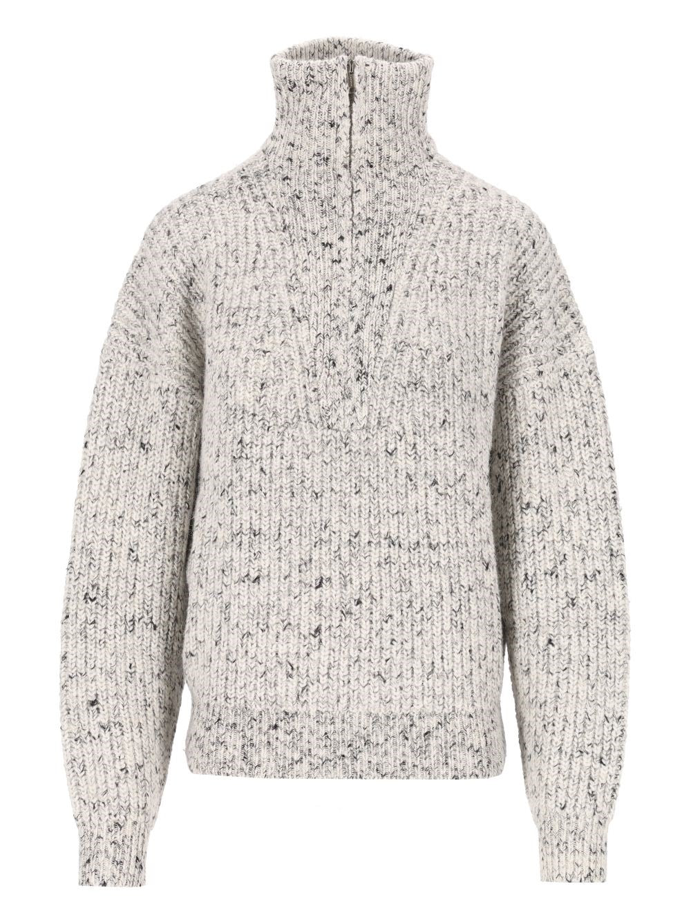Marant Etoile Women Anita Alpaca-Blend Zip-Neck Sweater ISABEL MARANT ETOILE