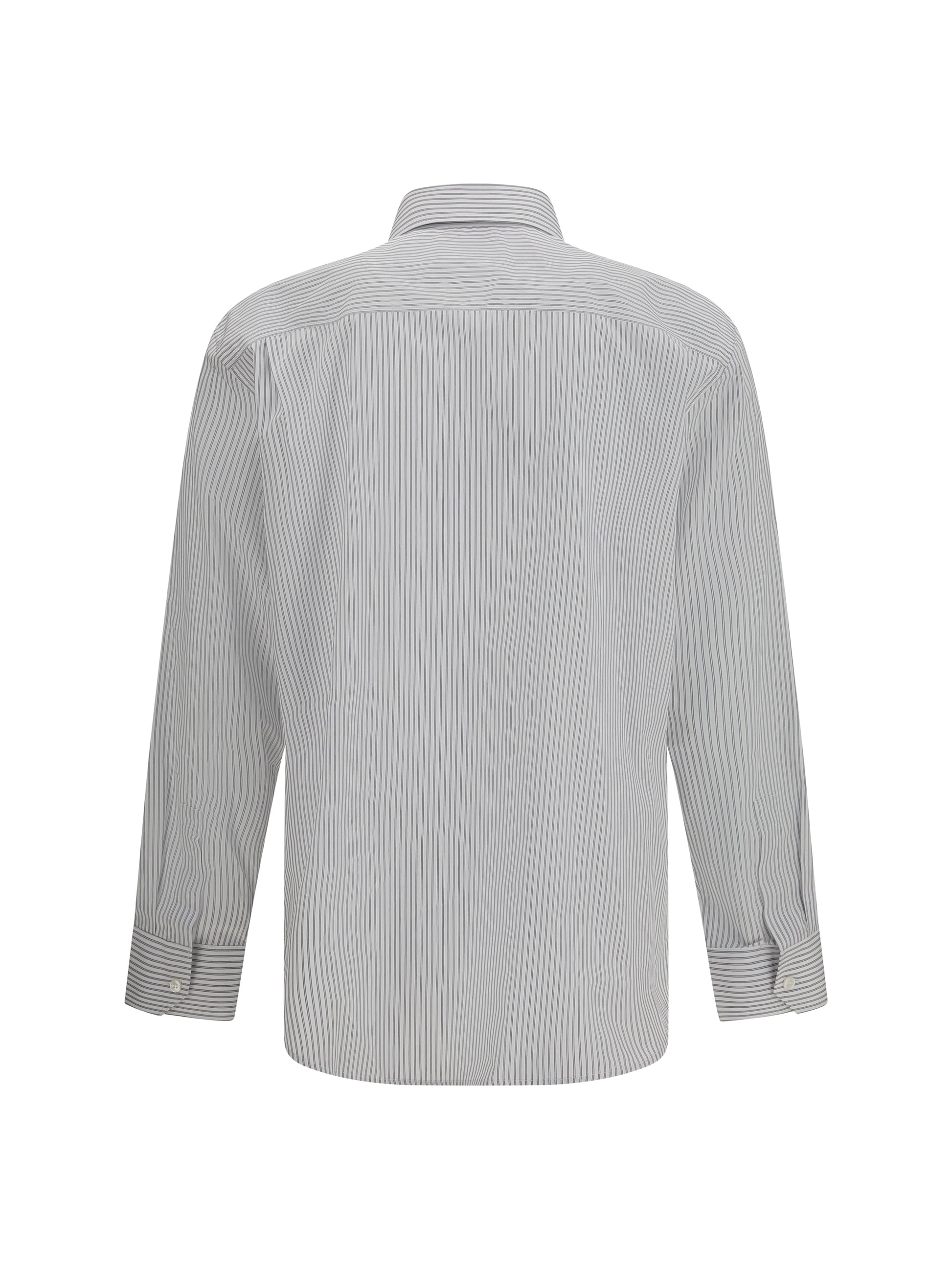 Saint Laurent Men Striped Shirt With Button Fastening SAINT LAURENT