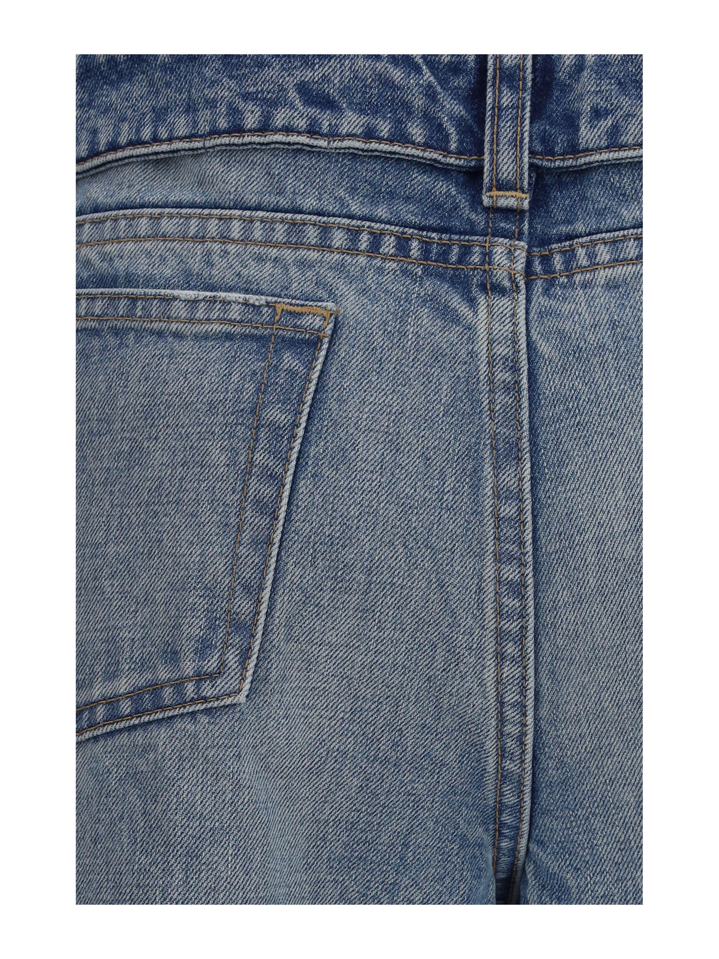 Alexander Mcqueen Women Faded Pure Cotton Jeans ALEXANDER MCQUEEN