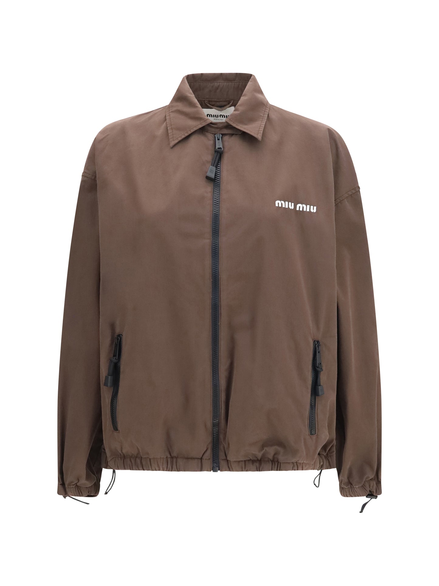 Miu Miu Women Gabardine Jacket With Zip MIU MIU