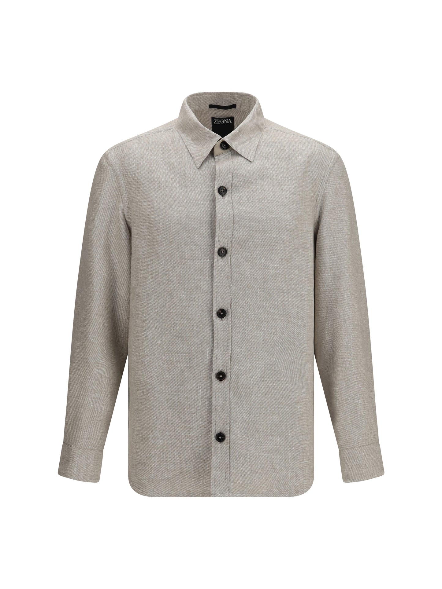 Zegna Men Cashmere, Linen, And Silk Overshirt ZEGNA