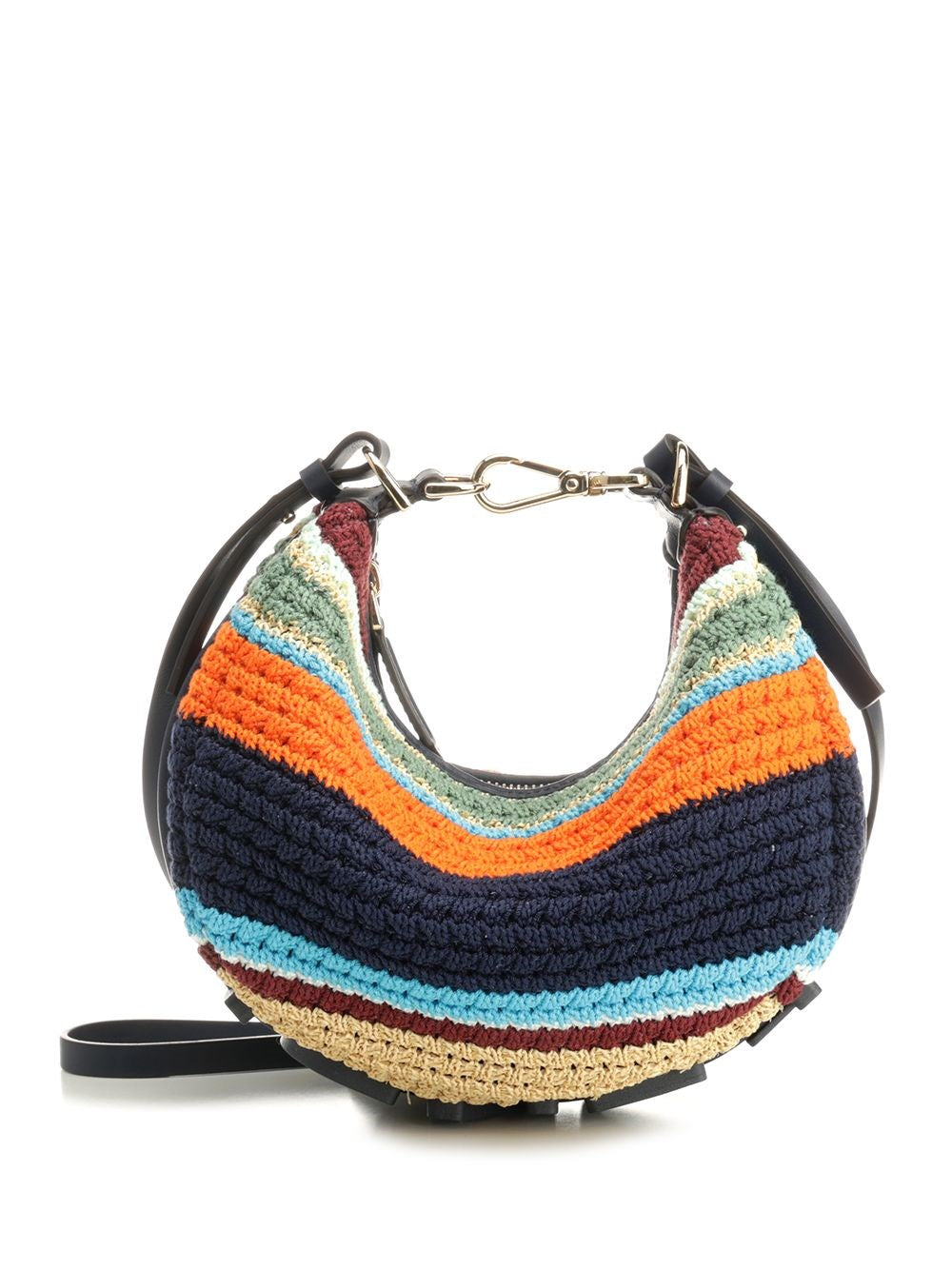 Fendi Women Mini Fendigraphy In Straw FENDI