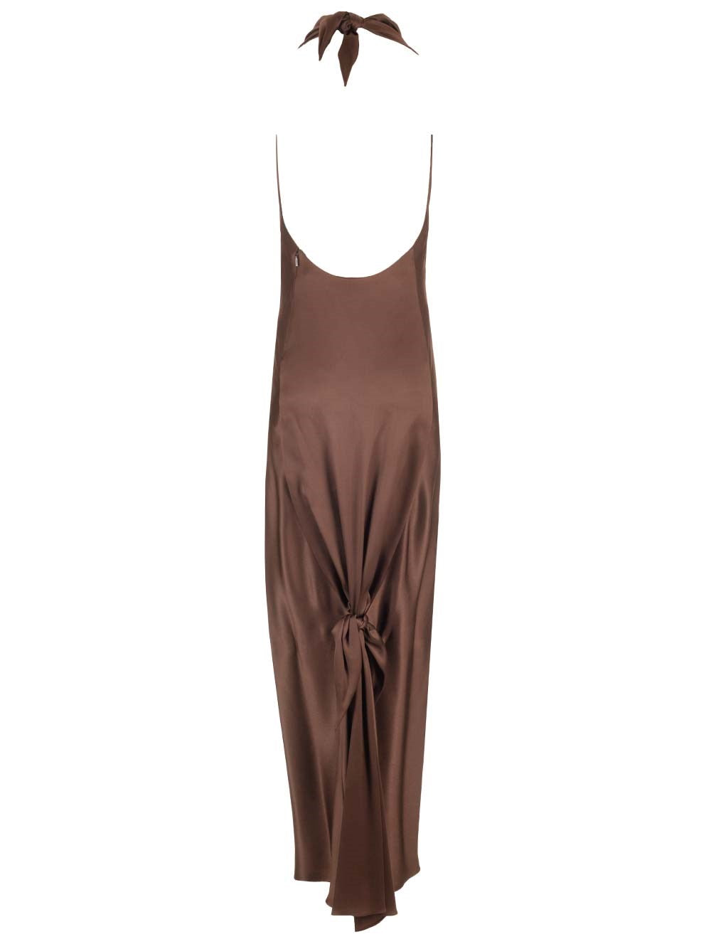 Loewe Women Long Scarf Dress In Silk Satin LOEWE