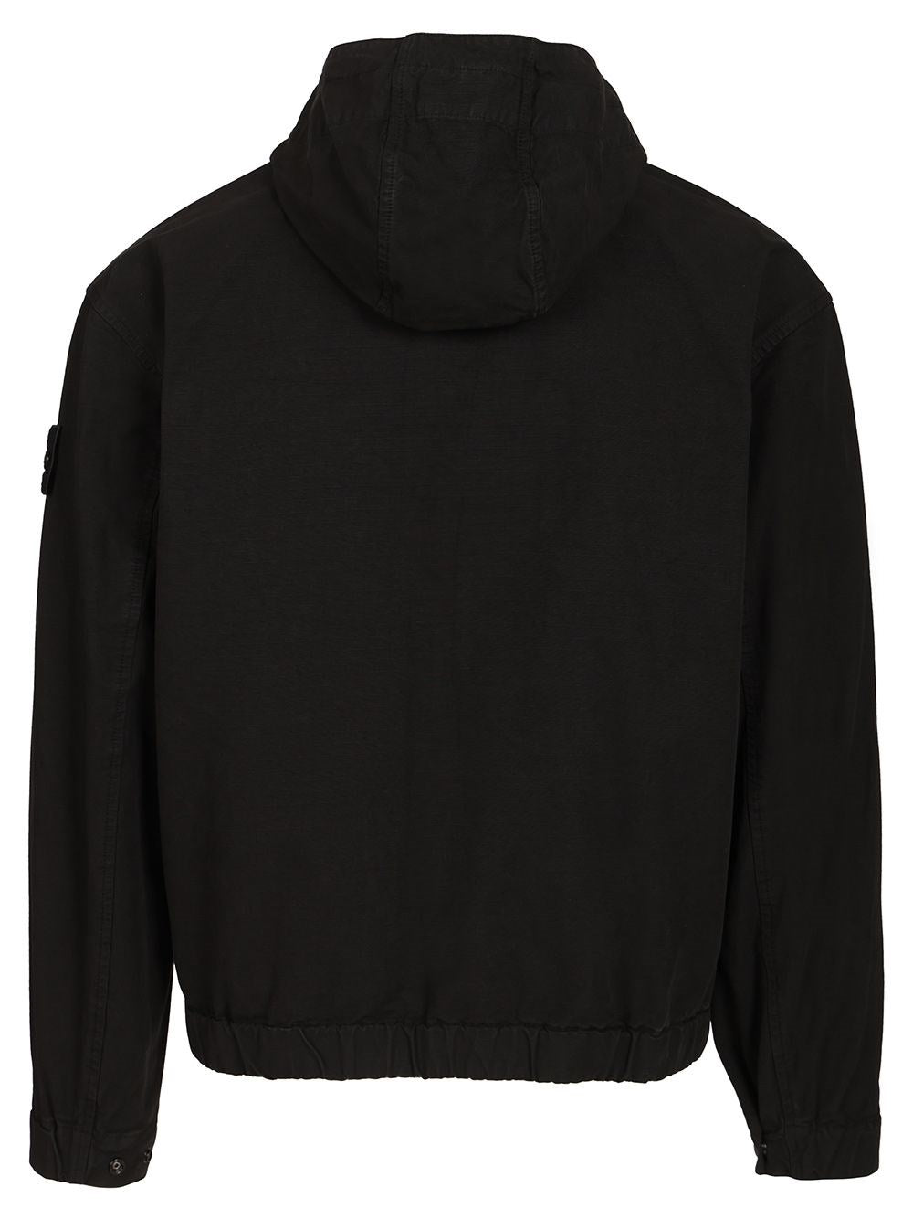 Stone Island Men Organic Cotton Ripstop Hooded Overshirt