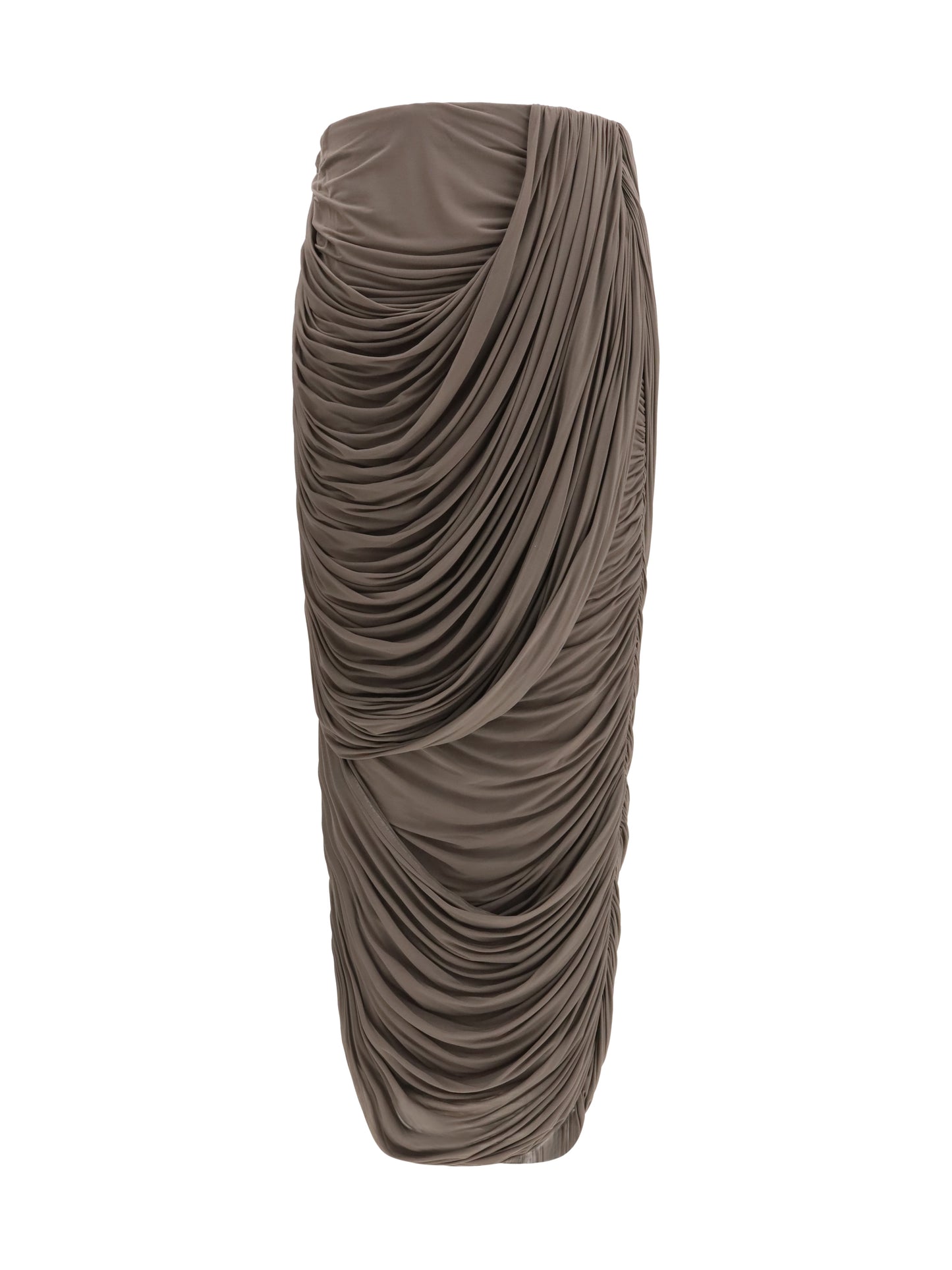 Magda Butrym Women Draped Silk Midi Skirt MAGDA BUTRYM