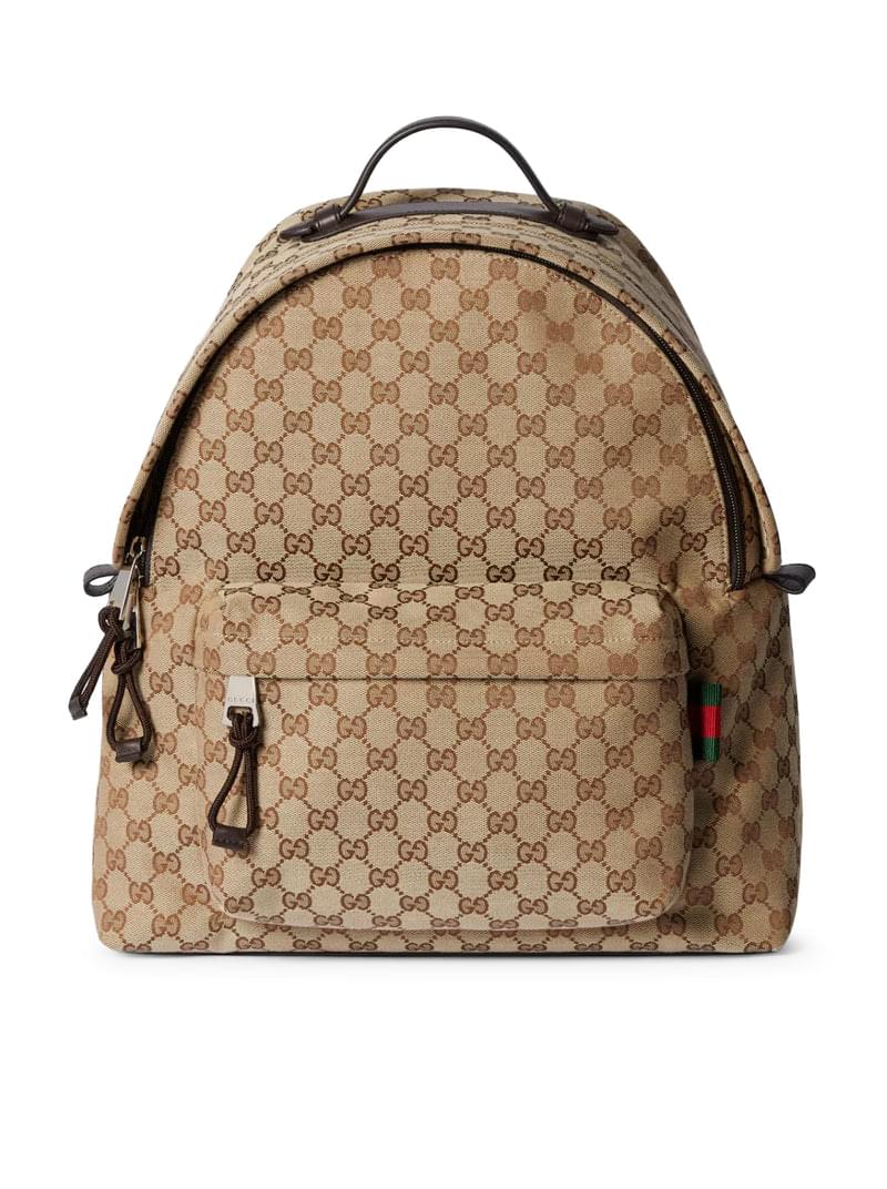 Gucci Men Gg Fabric Backpack Medium Size GUCCI