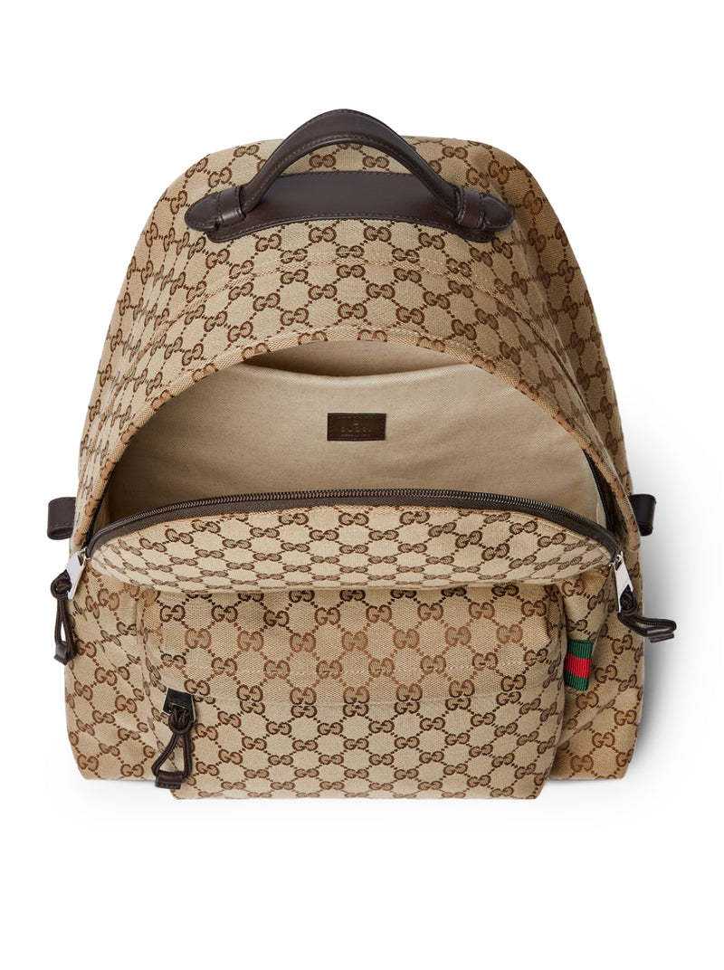 Gucci Men Gg Fabric Backpack Medium Size GUCCI