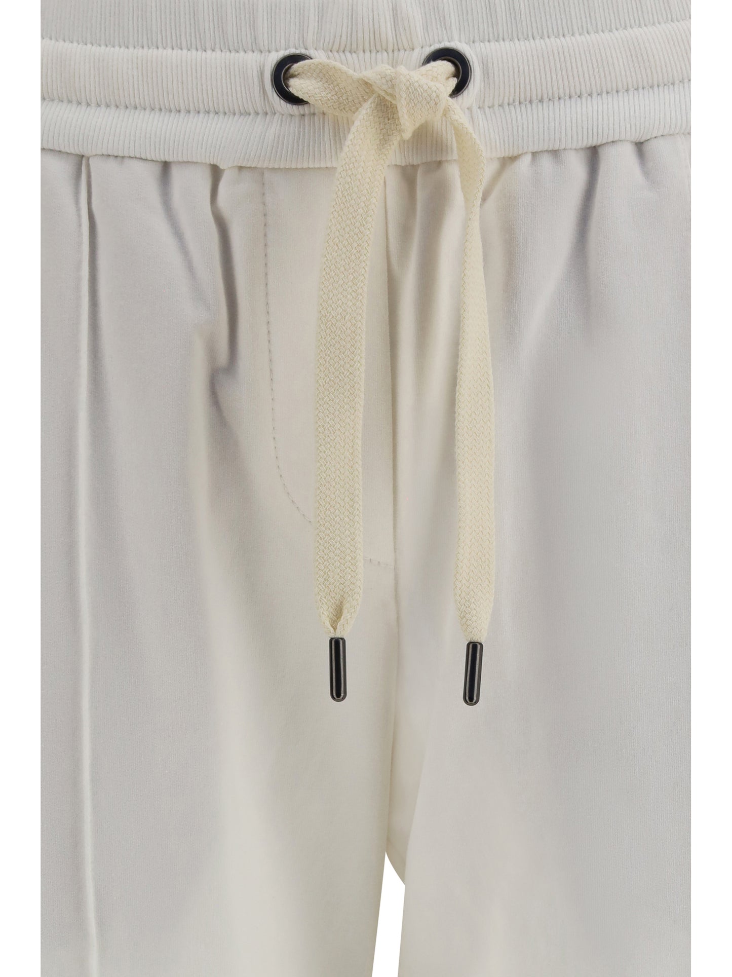 Brunello Cucinelli Women Track Stretch-Fleece Pants With Monili Detailing BRUNELLO CUCINELLI